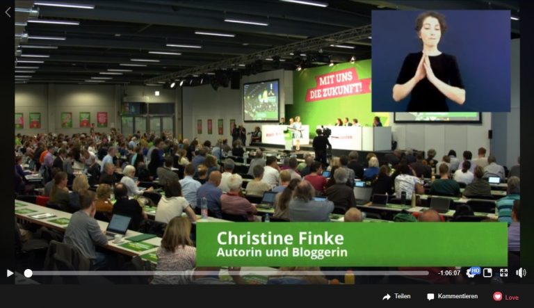 Rede Christine Finke auf der #ldk18 Grüne Bayern